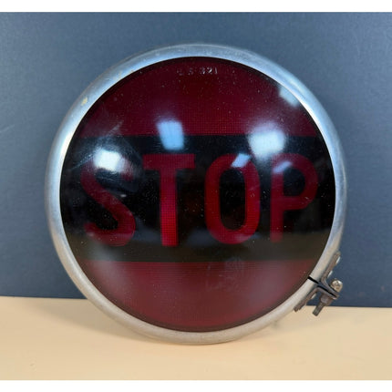 Vintage Balkamp Glass Stop Light LS 321 Automotive Lens Orig IH Price Sticker