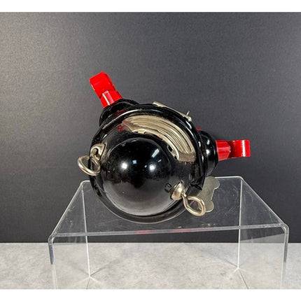 Tin Toys Planet Robot Black Wind-Up Schylling HAHA Toys — Working!