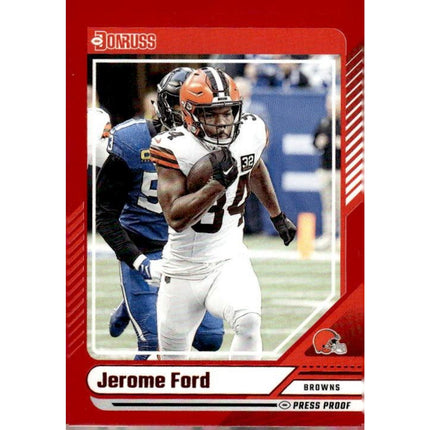Jerome Ford 2024 Donruss #136 Cleveland Browns