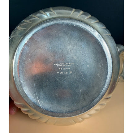 4 Star Admiral International Silver Soldered Serving Bowl 9" Vintage