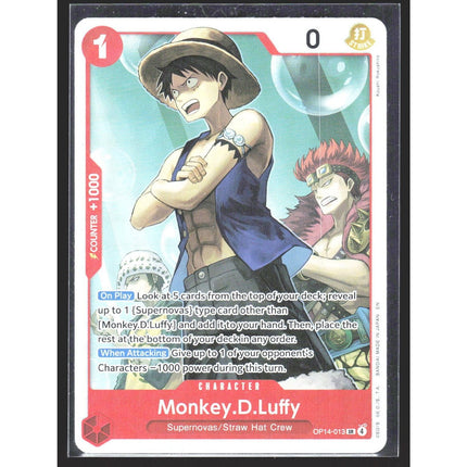 Monkey.D.Luffy The Azure Sea's Seven #OP14-013 Super Rare
