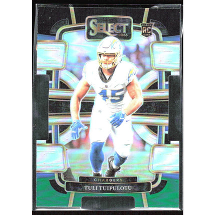 Tuli Tuipulotu 2023 Panini Select Black and Red Prizms Die Cuts #53 RC Chargers