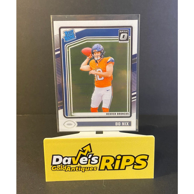 2024 Donruss Optic Bo Nix RC #209 Rated Rookie Broncos