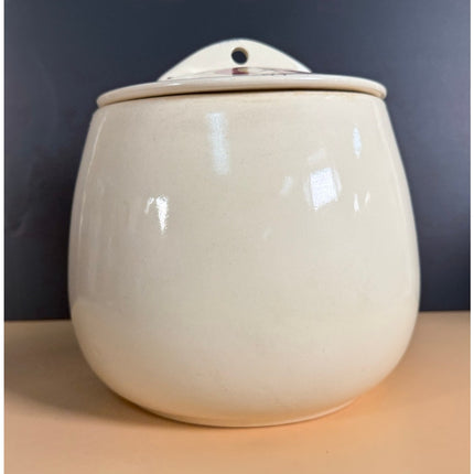 Vintage Purinton Pottery Cookie Jar w/ Lid USA 8" Stoneware