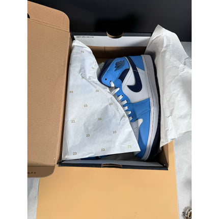 Nike Air Jordan 1 Mid DQ8426-405 Size 8 NIB Blue White Sneakers