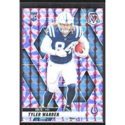 Tyler Warren 2025 Panini Mosaic Mosaic Reactive Purple #354 RC Colts