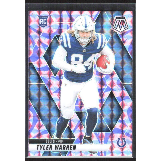 Tyler Warren 2025 Panini Mosaic Mosaic Reactive Purple #354 RC Colts
