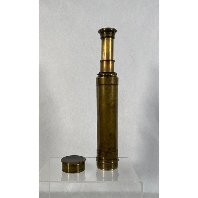 Vintage Brass Spyglass Telescope — As Is