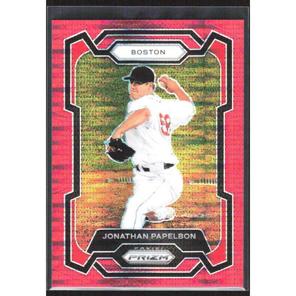 Jonathan Papelbon 2024 Panini Prizm Red Pulsar Prizms #214 SN Boston Red Sox