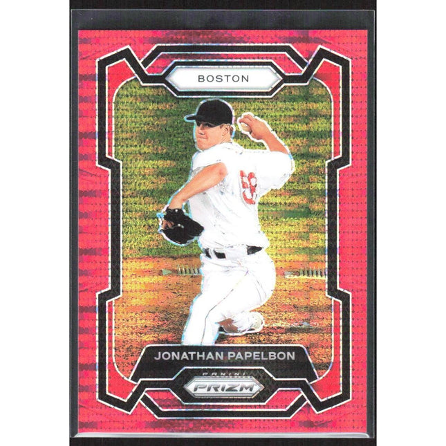 Jonathan Papelbon 2024 Panini Prizm Red Pulsar Prizms #214 SN Boston Red Sox