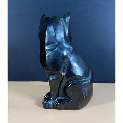 Art Deco Cat Bookend 1929 CMW Spelter Figural Vintage Bookend 6.5"