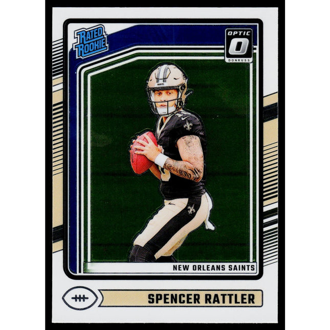 Spencer Rattler 2024 Donruss Optic #289 New Orleans Saints