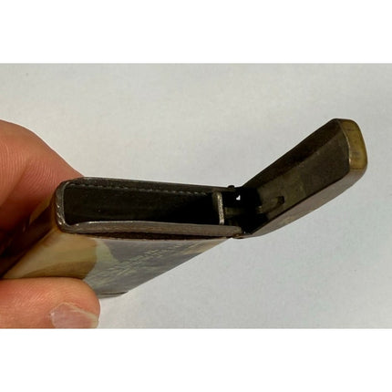 Delaware Water Gap, PA. Souvenir Celluloid Wrapped Match Safe Holder 3" Vintage