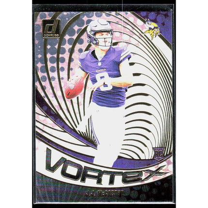 J.J. McCarthy 2024 Donruss Vortex #VOR-JMC Minnesota Vikings