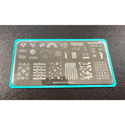 Maniology M054 Occasions Stars & Stripes Nail Art Stamping Plate