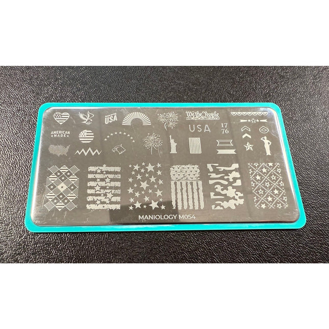 Maniology M054 Occasions Stars & Stripes Nail Art Stamping Plate