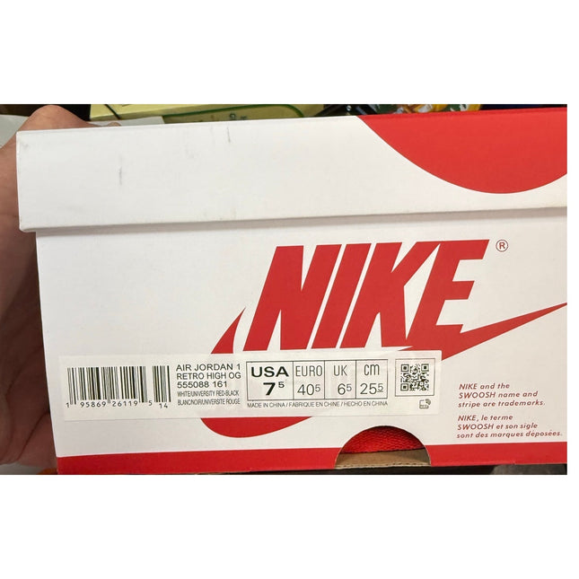 Nike Air Jordan 1 Retro High OG “Heritage” 555088-161 Men’s 7 UIB w/ Box