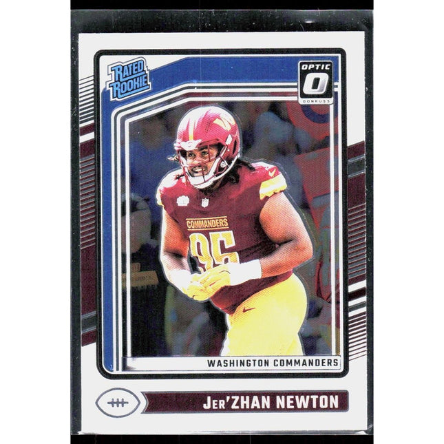 2024 Donruss Optic #252 Jer'Zhan Newton RC Washington Commanders