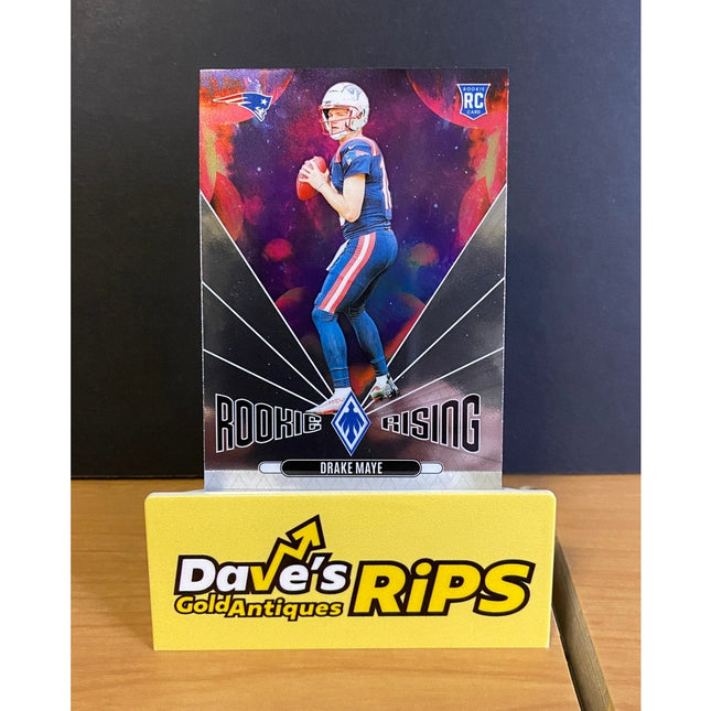 2024 Panini Phoenix Drake Maye RC #RR-DME Rookie Rising Insert Patriots