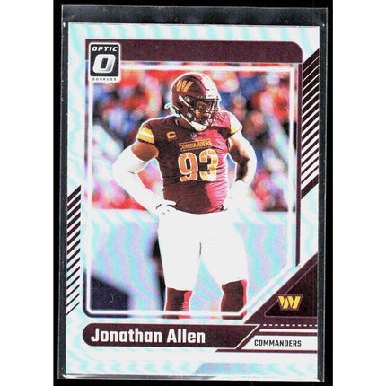 Jonathan Allen 2024 Donruss Optic Holo #200 Washington Commanders