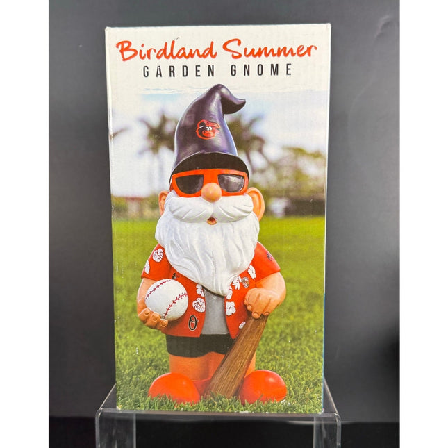 Baltimore Orioles Birdland Summer Garden Gnome 8" w/ Box MLB Collectible