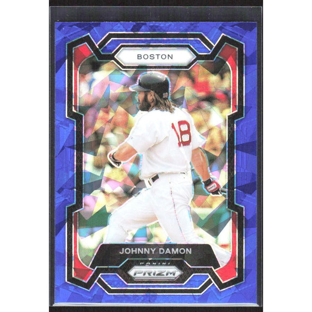 Johnny Damon 2024 Panini Prizm Blue Ice Prizms #68 Boston Red Sox