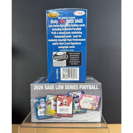 2026 Sage Low Series Football Blaster Boxes NIB Sealed 2 Box Set