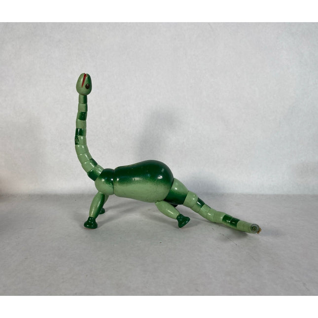 Vintage Twistums Wooden Dinosaur Bank Pull String Toy Bank Dinosaur Decor