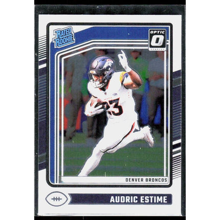 2024 Donruss Optic Audric Estime #206 RC Denver Broncos