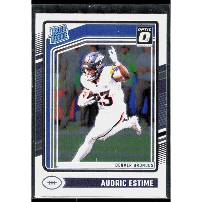 2024 Donruss Optic Audric Estime #206 RC Denver Broncos