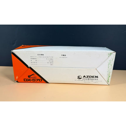 Azden DX-570 Dynamic Microphone Vintage Audio Equipment Untested with Box