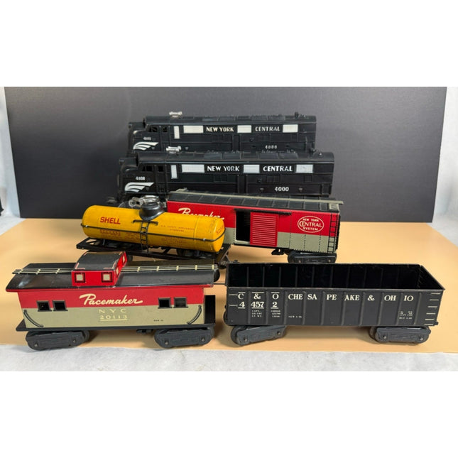Marx 4000 AB 4 Car Train Set Working Vintage Model Railroad Set No Boxes