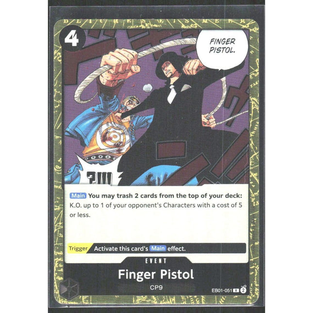 Finger Pistol (Reprint) Premium Booster -The Best- Vol. 2 #EB01-051 Rare