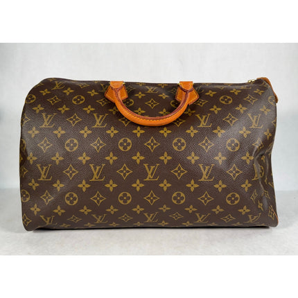 Louis Vuitton Speedy 40 Monogram Canvas Shoulder Bag Authentic MSRP $1600