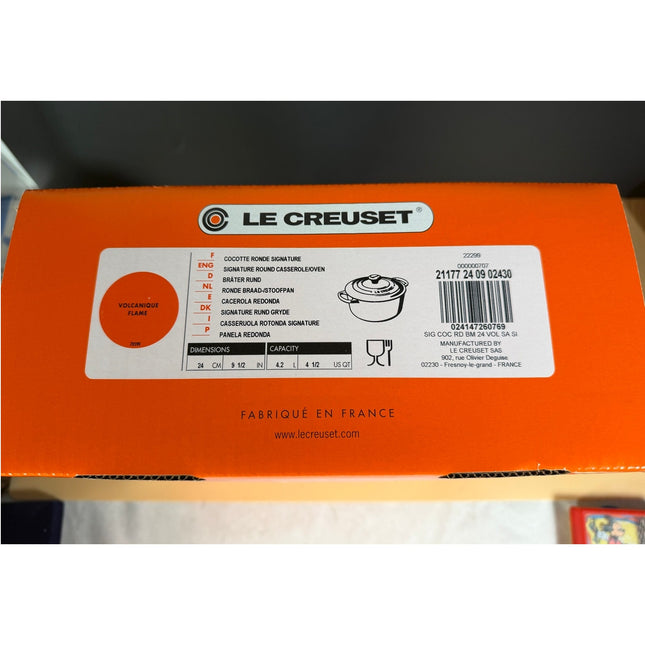 Le Creuset Signature Cast Iron 4.5 Qt Round Casserole Dutch Oven NIB