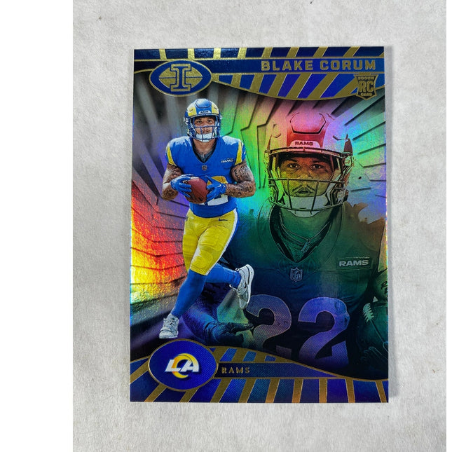 2024 Panini Illusions Blake Corum RC #54 Rams Trophy Collection Rookie Card