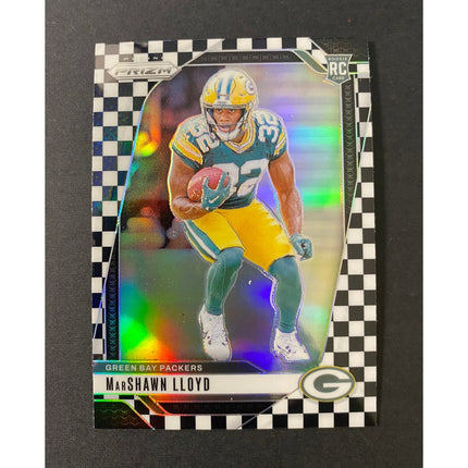 MarShawn Lloyd 2024 Panini Prizm #374 RC Green Bay Packers Black White Checker