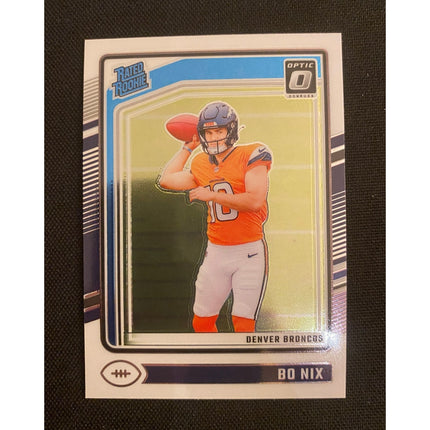 Bo Nix 2024 Donruss Optic #209 RC Rated Rookie Broncos