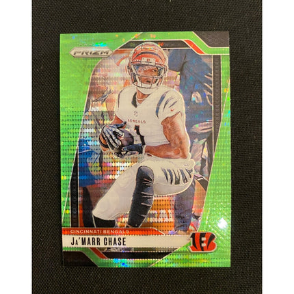 Ja’mar Chase 2024 Prizm 57 Bengals Green Neon Pulsar