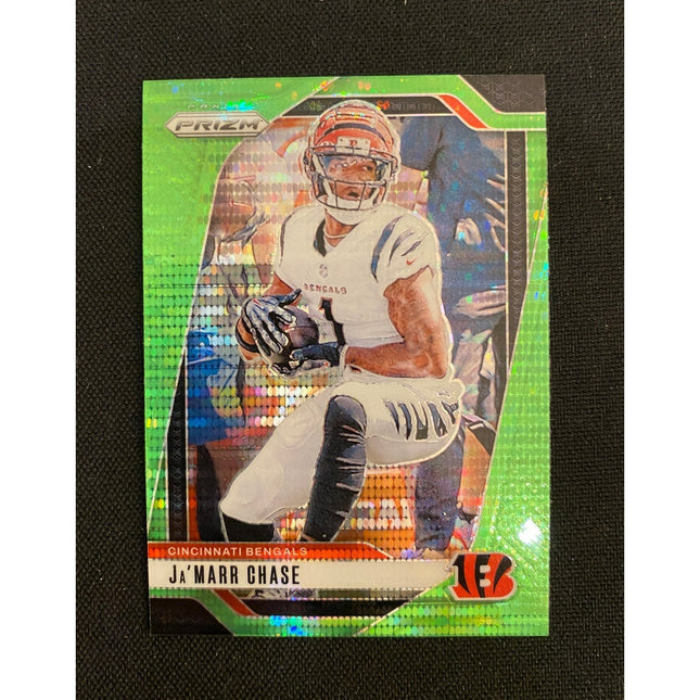 Ja’mar Chase 2024 Prizm 57 Bengals Green Neon Pulsar