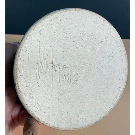 Vintage Salt Glaze Stoneware Crock Whitman 1993 4" Pottery Crock Collectible