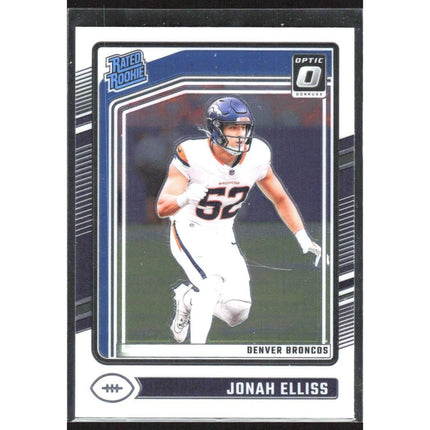 Jonah Elliss 2024 Donruss Optic #257 RC Denver Broncos