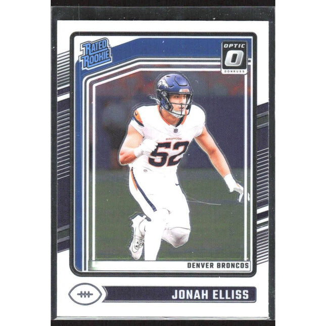 Jonah Elliss 2024 Donruss Optic #257 RC Denver Broncos