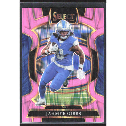 Jahmyr Gibbs 2025 Panini Select Pink Prizm Shock #71 Detroit Lions