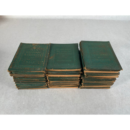 Circa 1920s Leather Library – 32 Classic Authors Miniature Books