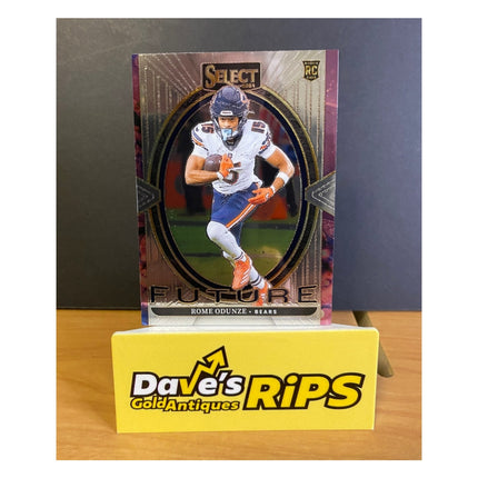 Rome Odunze 2024 Panini Select #22 Rookie RC Card Chicago Bears Future Insert