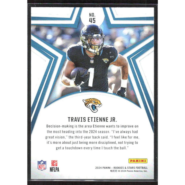 Travis Etienne Jr. 2024 Panini Rookies & Stars Longevity #45 Jaguars