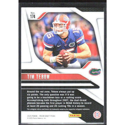 Tim Tebow 2025 Panini Prizm Draft Picks #174 Florida Gators