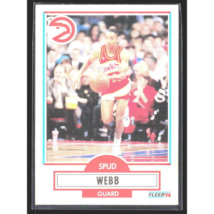 Spud Webb 1990-91 Fleer #5 Atlanta Hawks