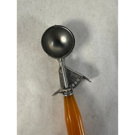 Vintage Shore Craft Stainless Steel Ice Cream Scoop – Orange Bakelite Handle